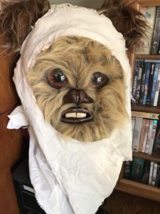 Ewok Mask with adjusted hood mockup